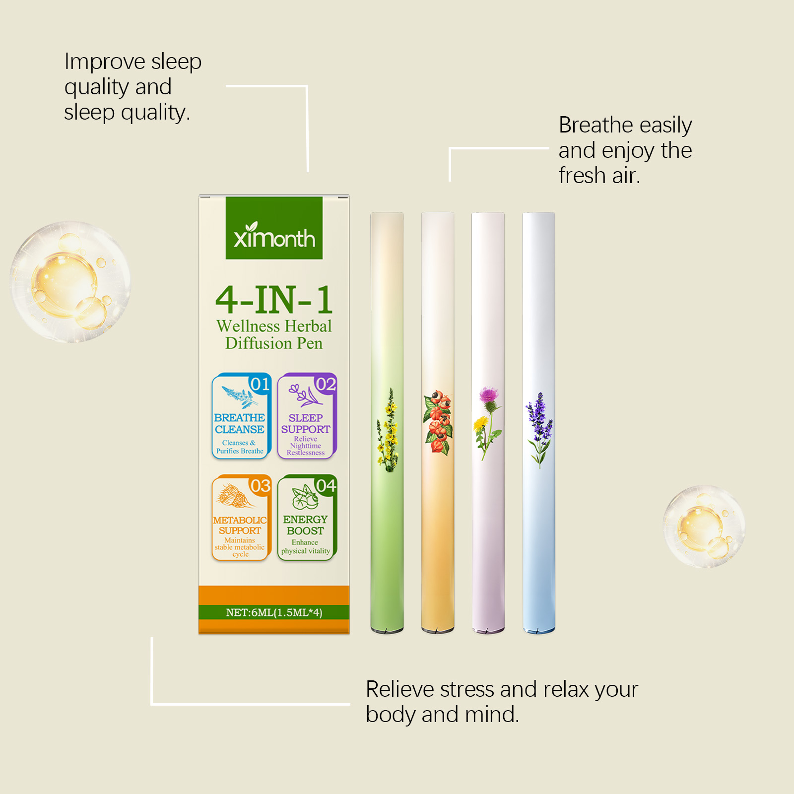 Bâton combiné d'énergie à base - Herbal Wellness In avis et prix