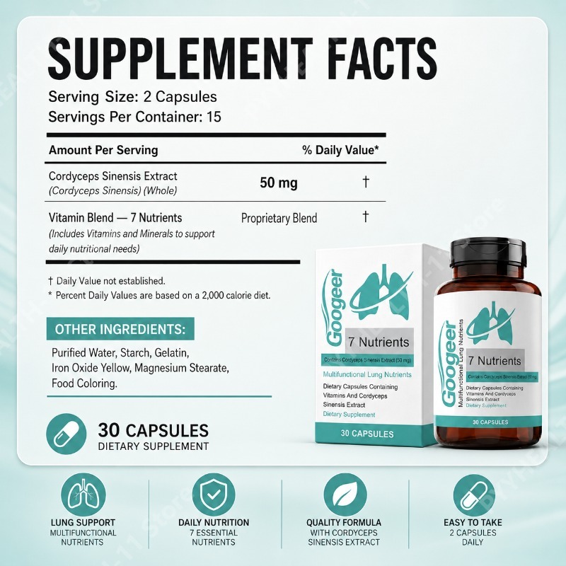 Capsules d'extrait de Cordycep - Natural Herbal Wellness avis et prix
