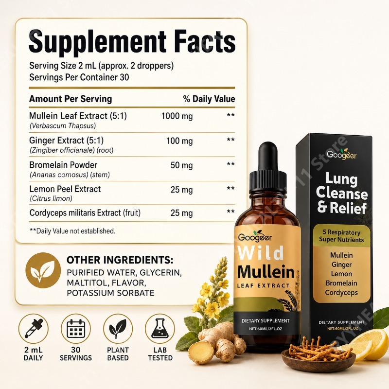 Gouttes liquides de molène, mé - Herbal Wellness In avis et prix